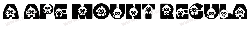 A APE MOUNT REGULAR字体转换